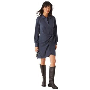 Frank & Oak - NWT Dark Blue The Long Sleeve Dress
